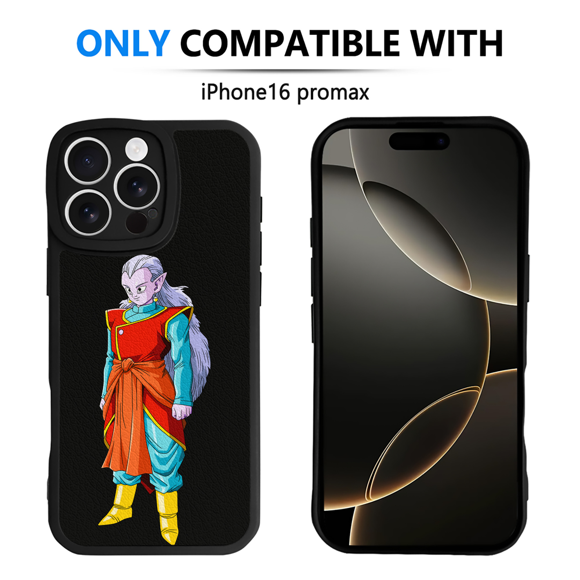 （画像用） ドラゴンボール DRAGON BALL 【iPhone 16シリーズ対応】シリコンスマホケース（レザー調） 材質：シリコン